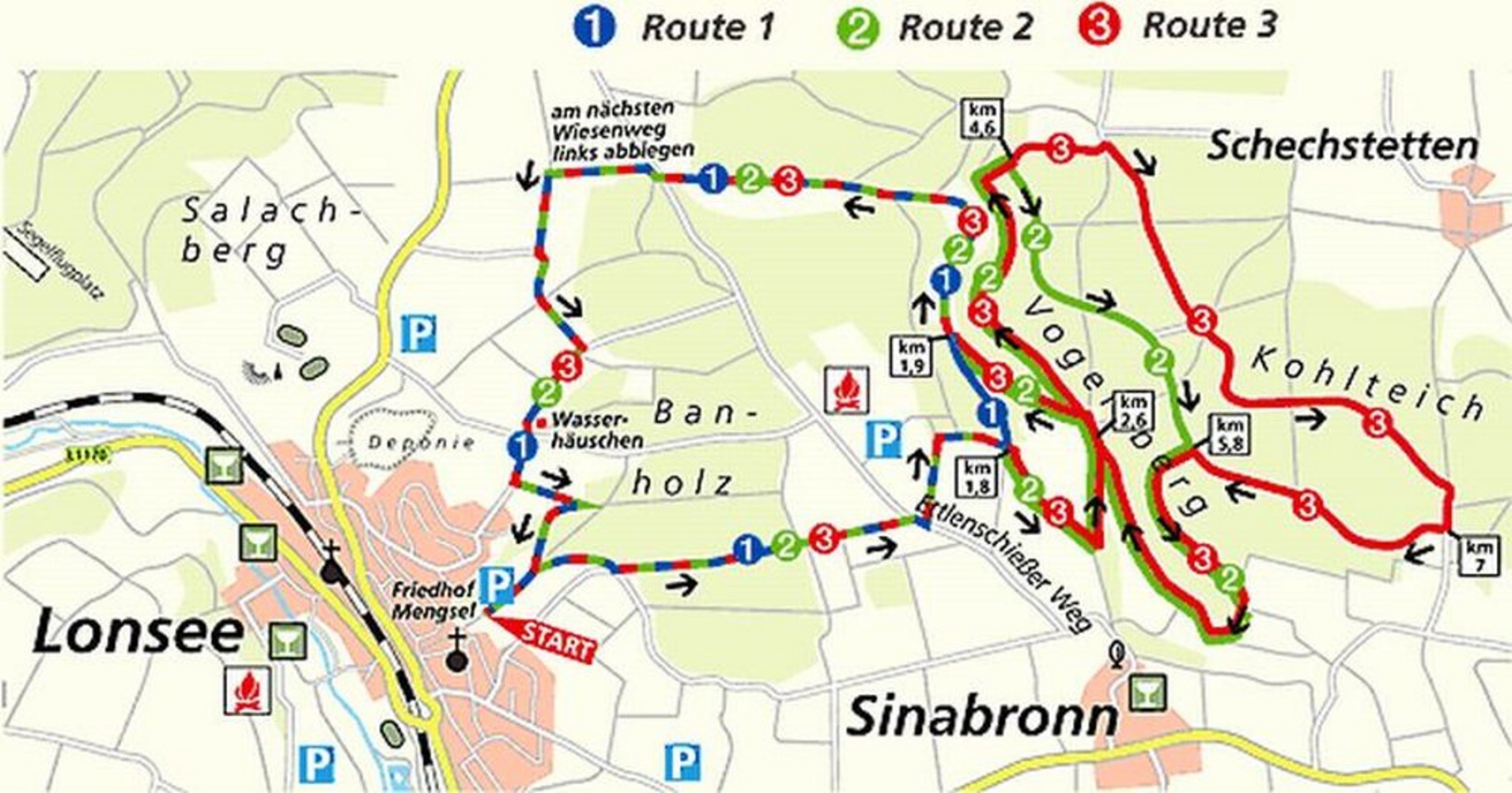 Nordic-Walking-Routen