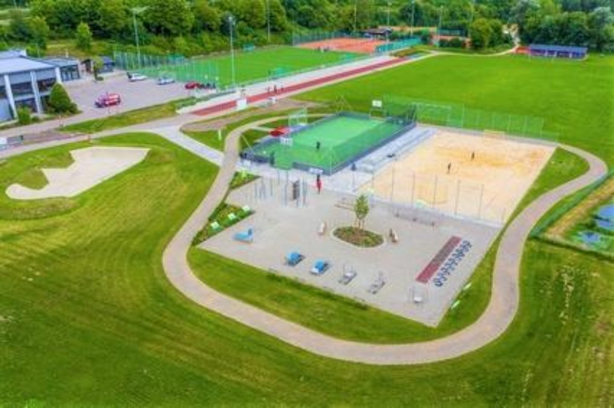 Outdoorpark von oben