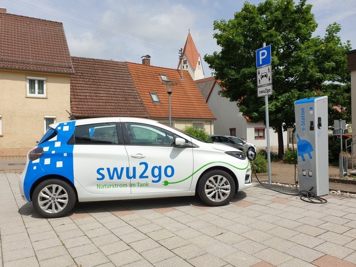 E-Ladesäule am Standort Rathaus Lonsee