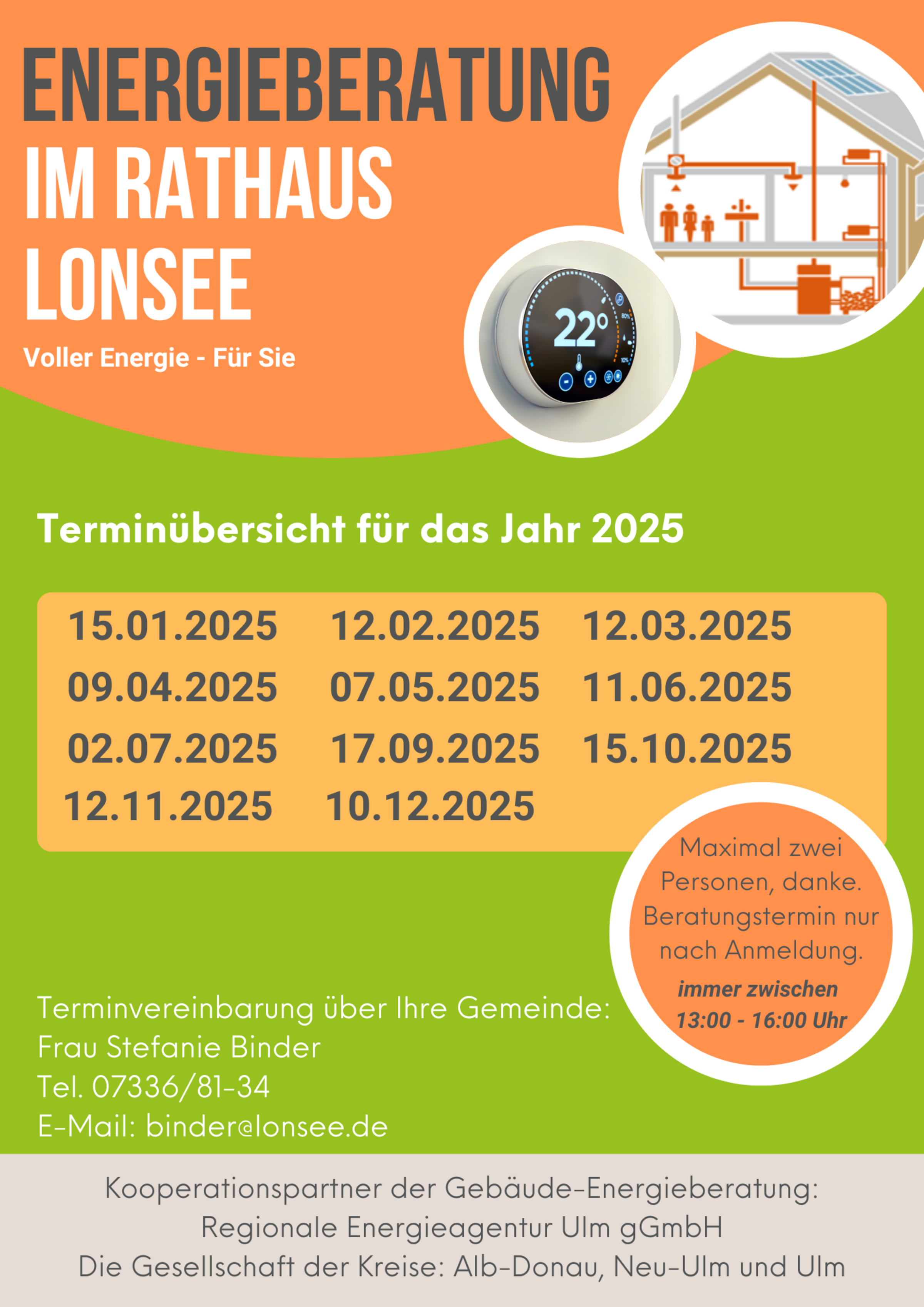 Energieberatung im Rathaus Lonsee